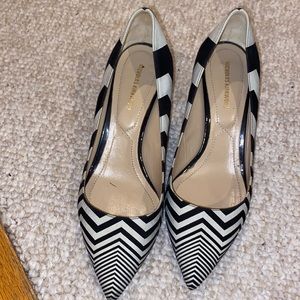 Nicholas kirkwood black and white heels